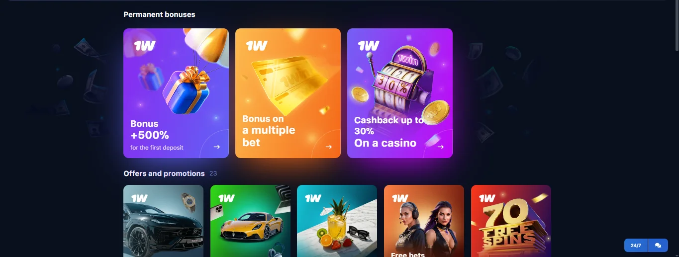 1win online casino