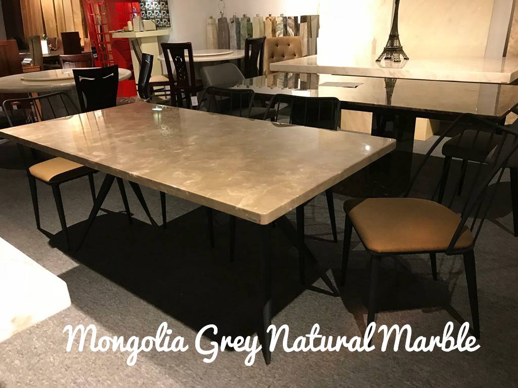 Mongolia Grey Natural Marble Table